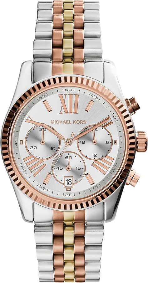 michael kors quartz chronograph watch|Michael Kors stainless steel watch.